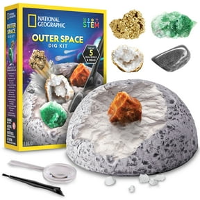 National Geographic Outer Space Dig Kit – Excavate 5 Real Rock & Gemstone Specimens