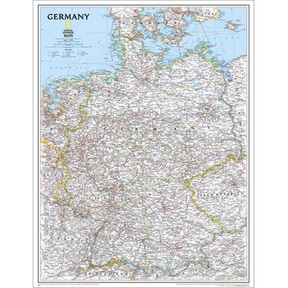 National Geographic RE00620157 Map Of Germany - Laminated