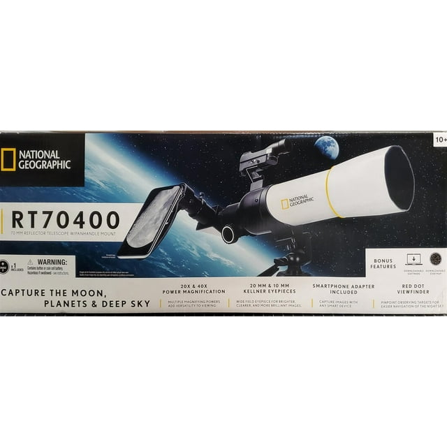 National Geographic RT70400 70mm Reflector Telescope with Panhandle