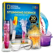 National Geographic Stunning Science Chemistry Set for Kids   20 Experiments with Erupting, Fizzing & Flying Reactions, Plus Bonus Activity Guide