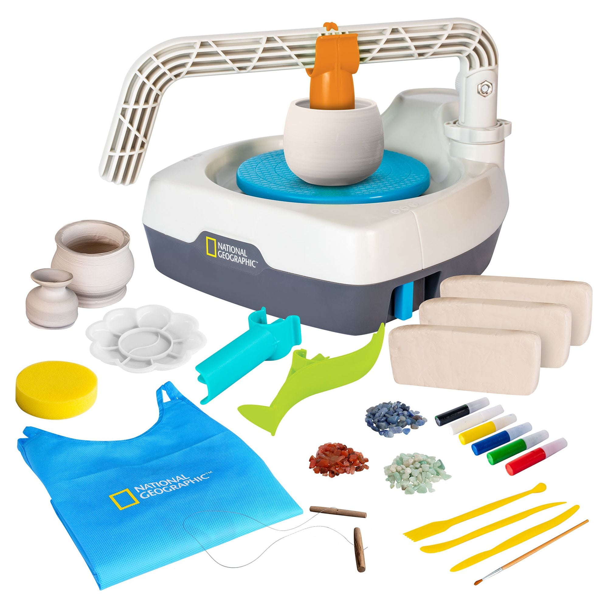 NATIONAL GEOGRAPHIC Kid's Pottery Wheel - 1. Setting Up Your