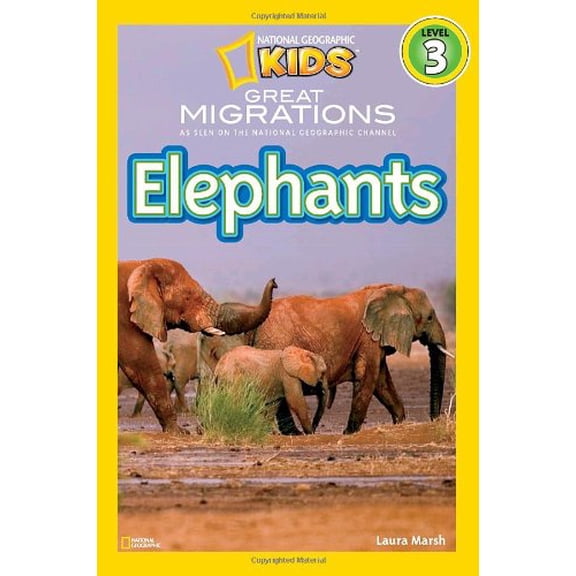 Pre-Owned Great Migrations Elephants (National Geographic Kids Readers, Level 3): As Seen on the National Geographic Channel (Library Binding) 1426307446 9781426307447
