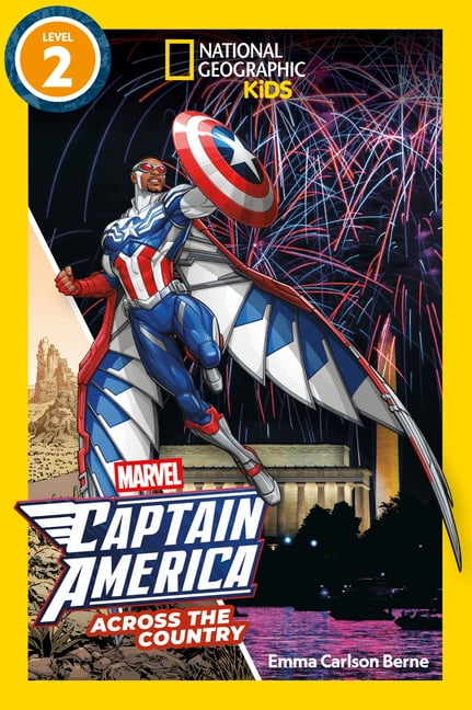 National Geographic Kids Readers Marvel's Captain America Across the Country (National Geographic Kids Readers, Level 2), (Paperback)