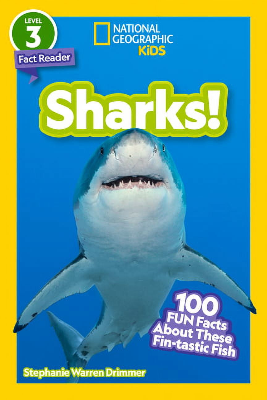 National Geographic Kids Readers Sharks! (National Geographic Kids Readers, Level 3/Fact Reader): 100 Fun Facts about These Fin-Tastic Fish, (Paperback)