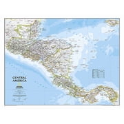 National Geographic Reference Map National Geographic Central America Wall Map - Classic 28.75 X 22.25 In, Paperback