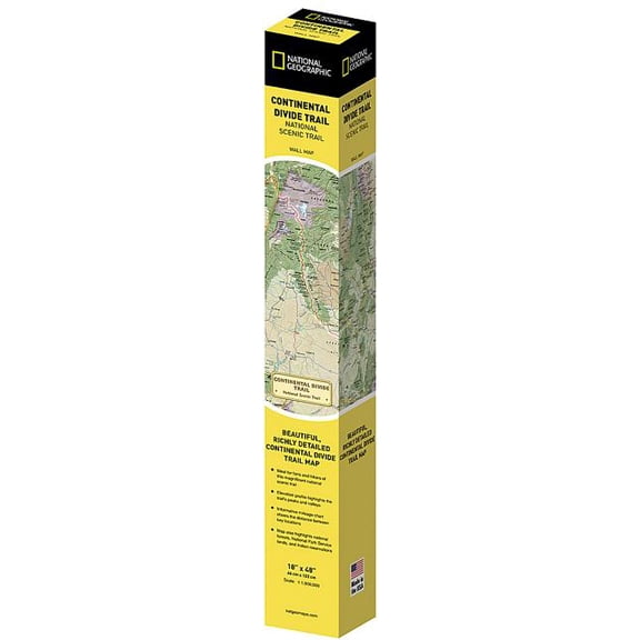National Geographic Reference Map: National Geographic Continental Divide Trail Wall Map in Gift Box (18 X 48 In) (Other)