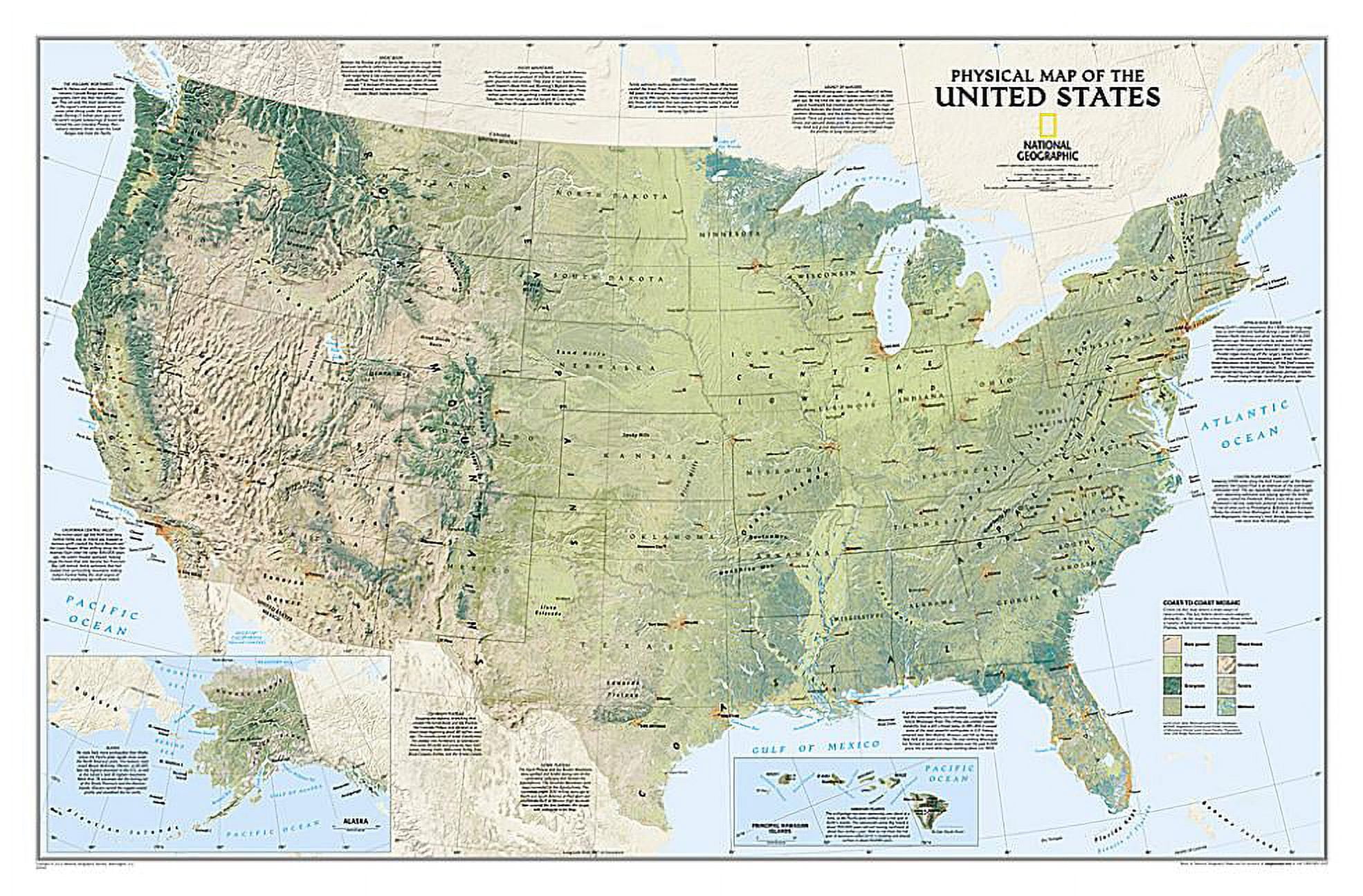 State Reference Map National Geographic Reference Map: National Geographic: United States ...