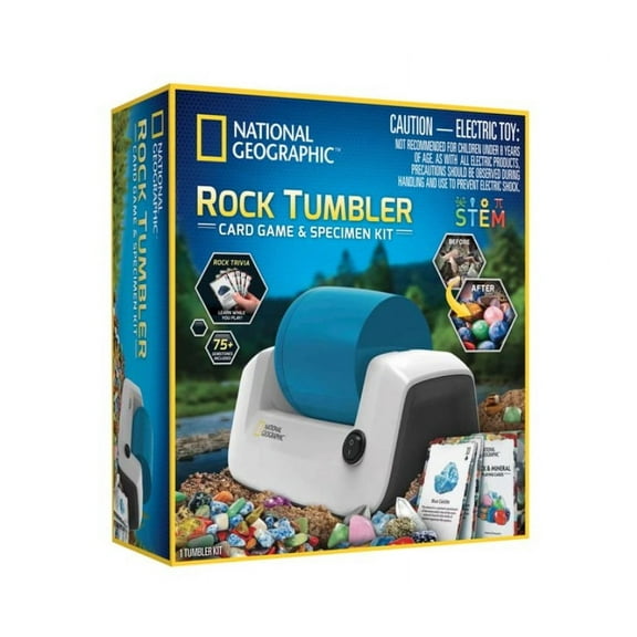 National Geographic Rock Tumbler, Card Game and Specimen Kit