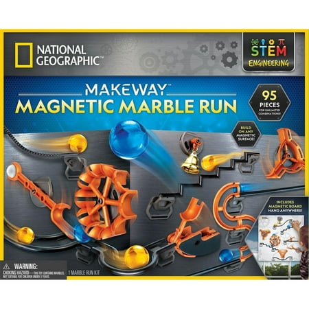 National Geographic 980357842 Magnetic Marble Run Maze Board