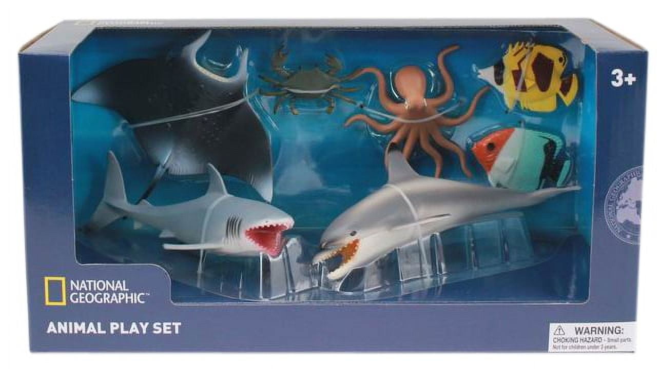 National Geographic Shark Dolphin Octopus Tropical fish Figurines