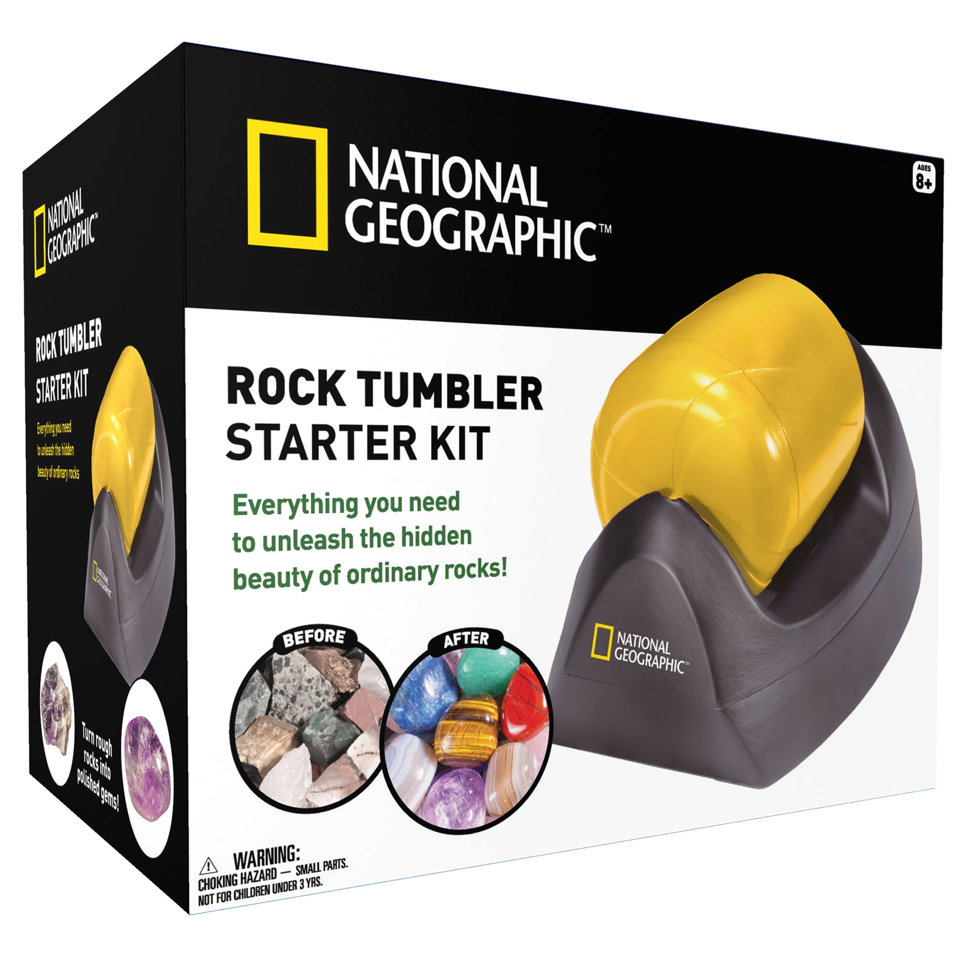 Maxx Explore Rock Tumbler Kit, Durable Gem Polisher | Children Teens Adults