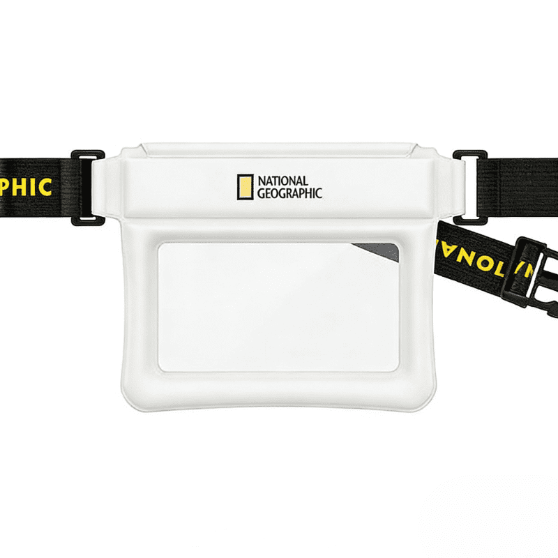 National Geographic Swimming Diving Waist Pack, Waterproof IPX8 Dry Bag for Phone, Floating Pouch for Rafting Beach Kayaking, Fits Large Smartphones