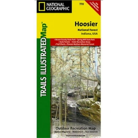 National Geographic TI00000770 Map Of Hoosier National Forest - Indiana