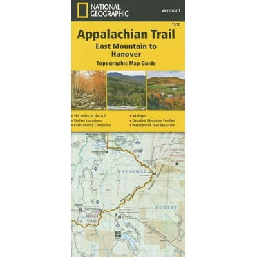National Geographic Topographic Map Guide: Appalachian Trail: East Mountain to Hanover Map [Vermont] (Other)