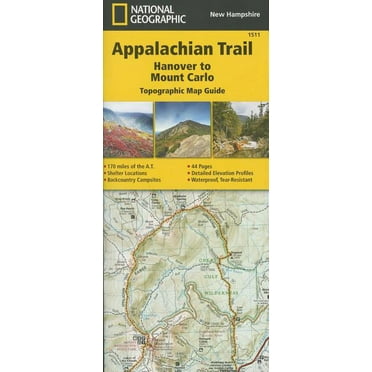 National Geographic Topographic Map Guide: Appalachian Trail: Hanover to Mount Carlo Map [New Hampshire] (Other)