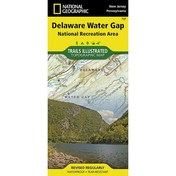 National Geographic Trails Illustrated M Delaware Water Gap National Recreation Area Map, Book 737, (Paperback)