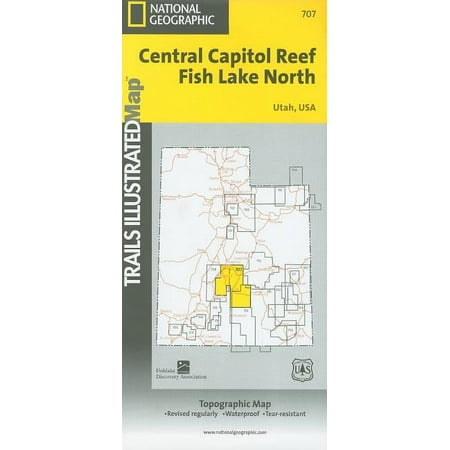 National Geographic Trails Illustrated M Fish Lake, Manti Map, Book 707, (Paperback)