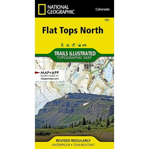 National Geographic Trails Illustrated M Flat Tops North Map, Book 150, (Paperback)