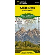 National Geographic Trails Illustrated M Grand Teton National Park Map, Book 202, Paperback