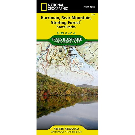 National Geographic Trails Illustrated M Harriman, Bear Mountain, Sterling Forest State Parks Map, Book 756, (Paperback)