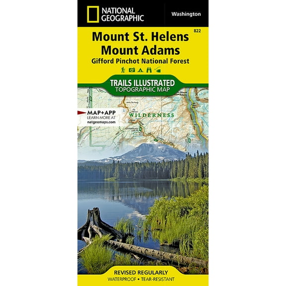 National Geographic Trails Illustrated M Mount St. Helens, Mount Adams Map [Gifford Pinchot National Forest], Book 822, (Paperback)