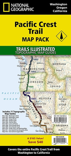 National Geographic Trails Illustrated M Pacific Crest Trail [Map Pack Bundle], (Paperback)