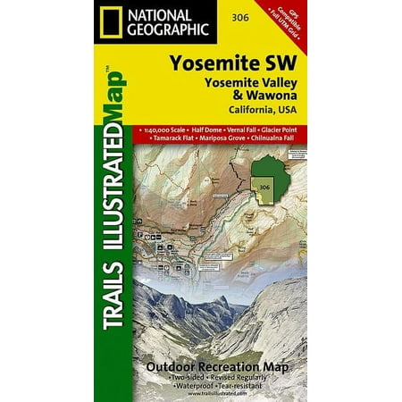 National Geographic Trails Illustrated M Yosemite Sw: Yosemite Valley and Wawona Map, Book 306, (Paperback)