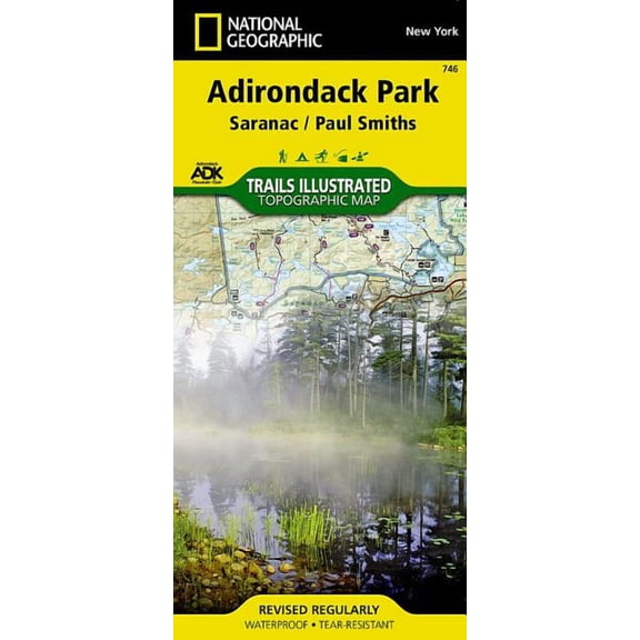 National Geographic Trails Illustrated Map Adirondack Park - Paperback
