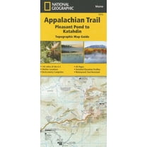 National Geographic Trails Illustrated Map: Appalachian Trail, Pleasant Pond to Katahdin [maine] - Folded Map