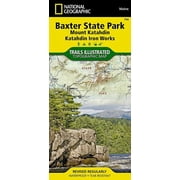 National Geographic Trails Illustrated Map Baxter State Park Map [Mount Katahdin, Katahdin Iron Works] Other