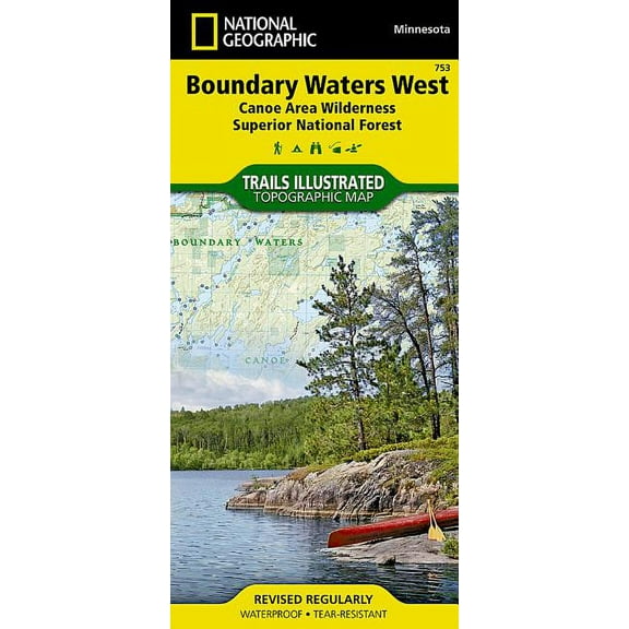 National Geographic Trails Illustrated Map: Boundary Waters West Map [Canoe Area Wilderness, Superior National Forest] (Other)