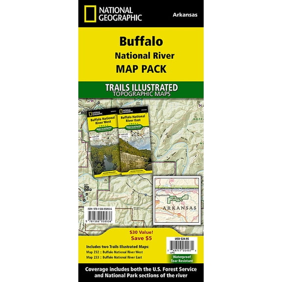 National Geographic Trails Illustrated M Buffalo National River [Map Pack Bundle], (Paperback)
