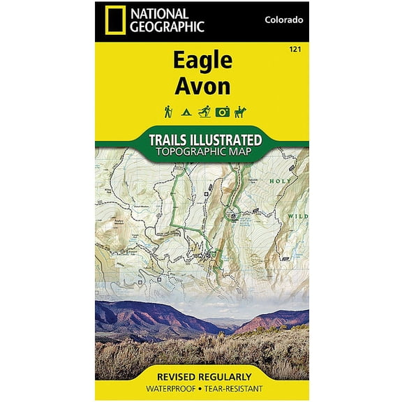 National Geographic Trails Illustrated Map Eagle Avon #121 Colorado Rockies