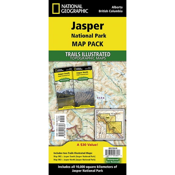 National Geographic Trails Illustrated Map: Jasper National Park [map Pack Bundle] - Folded Map