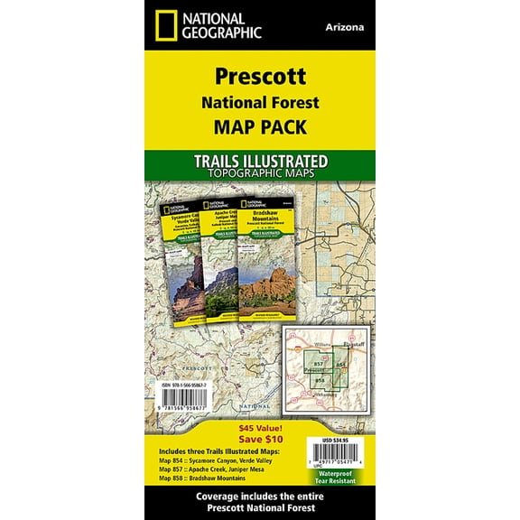 National Geographic Trails Illustrated M Prescott National Forest [Map Pack Bundle], (Paperback)