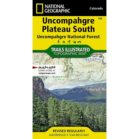 National Geographic Trails Illustrated M Uncompahgre Plateau South Map [Uncompahgre National Forest], Book 146, (Paperback)