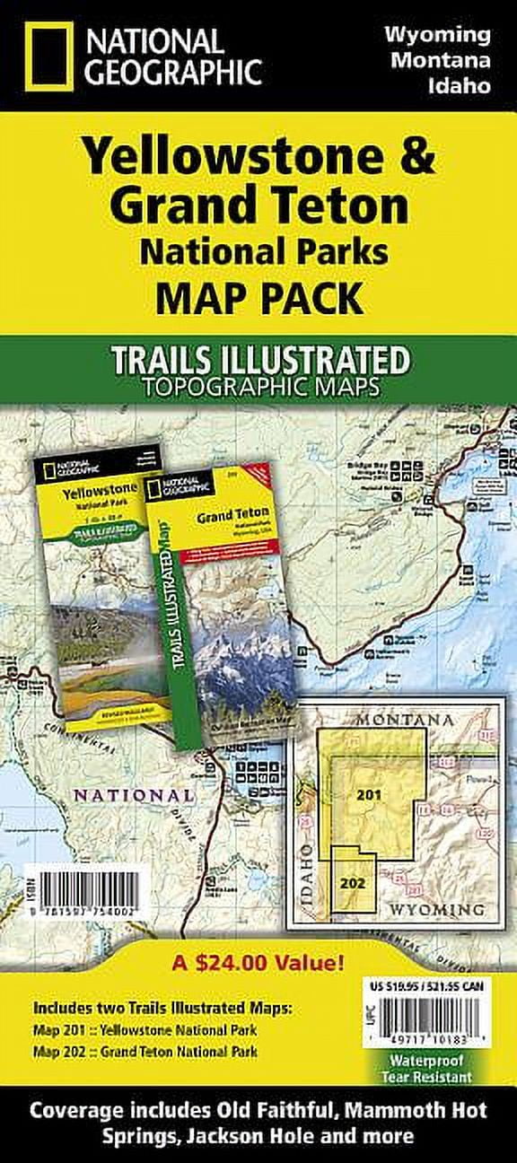 National Geographic Trails Illustrated Map: Yellowstone and Grand Teton National Parks [Map Pack Bundle] (Other)