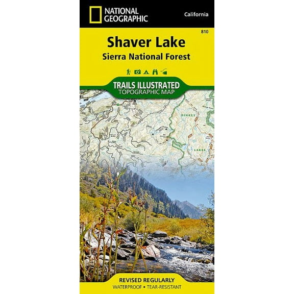 National Geographic Trails Illustrated Topographic Map Shaver Lake Sierra National Forest - Paperback