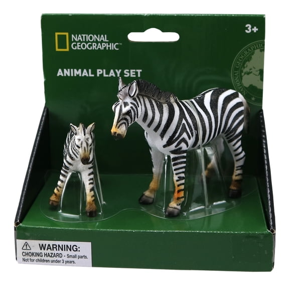 National Geographic - Zebra and Foil Figurines