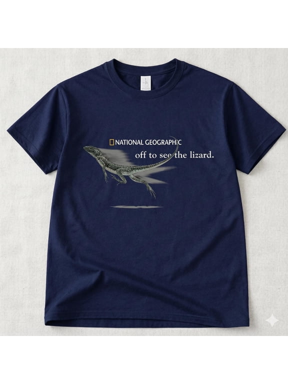 National Geographic off to see the lizard T-Shirt , Vintage National Geographic Inspired