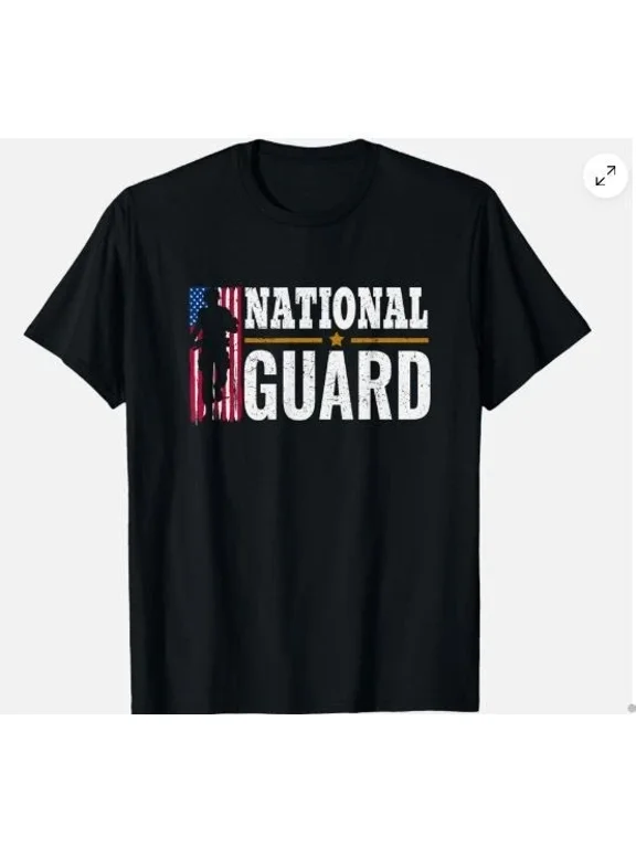 National Guard American Flag Proud Gift Casual Look For Everyday Moments T-Shirt, Size S-5XL