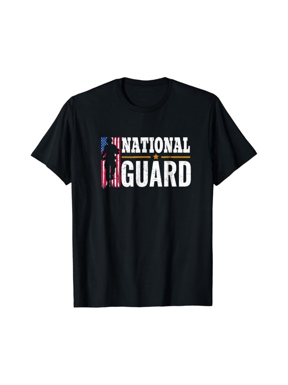 National Guard American Flag Proud T Shirt