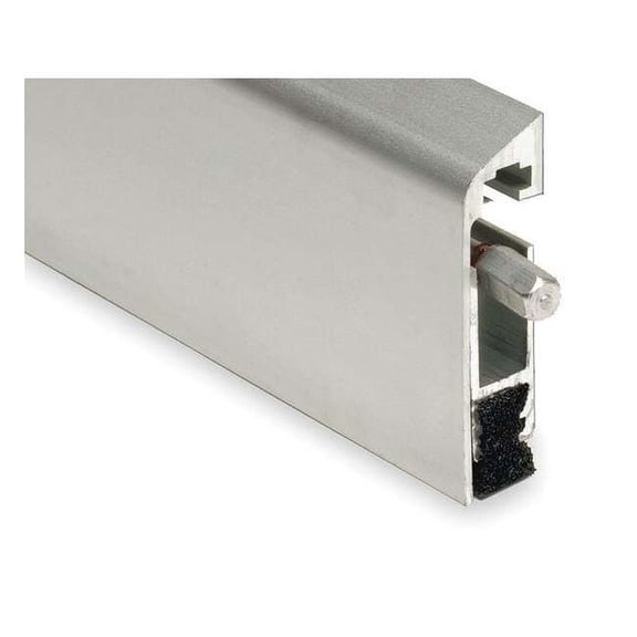 National Guard Automatic Door Bottom,1/4x36In,Aluminum 220NA-3