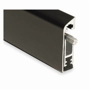 Automatic Door Bottom,1/4x36In,Aluminum 220NDKB-3