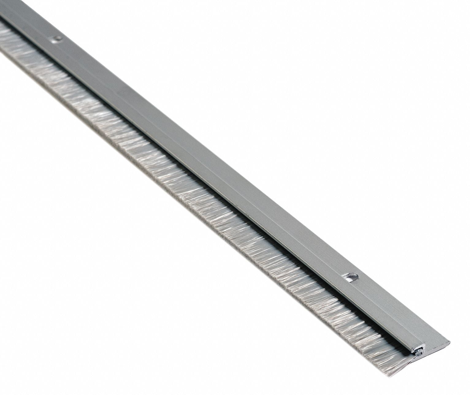 National Guard Door Sweep,4 ft.,Aluminum,Nylon Brush B606DKB-48