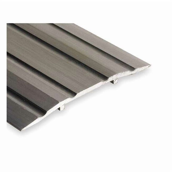 National Guard Saddle Door Threshold, Fluted Top ,4 ft. L, Aluminum 413-4