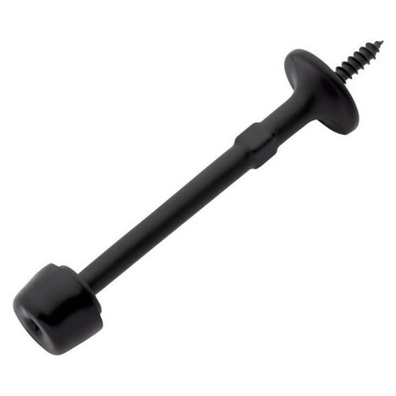 National Hardware 5060154 0.827 in. Zinc Matte Black Rigid Door Stop - Mounts to Wall