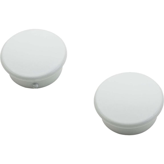 National Hardware White Closet Rod End Caps (2-Count) S822-090