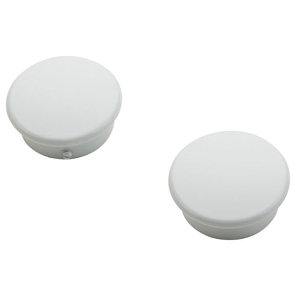 National Hardware White Closet Rod End Caps (2-Count) S822-090