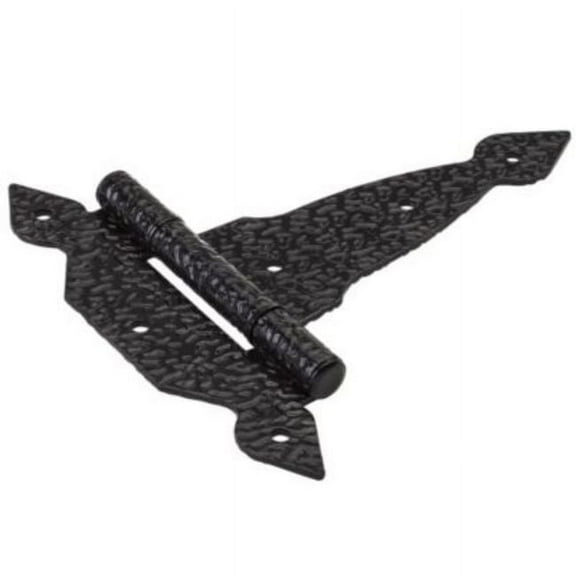 National Hardware N109-011 Spear T-Hinge, 6-15/32 in H Frame Leaf, 1/8 in Thick Frame Leaf, Steel, 48 lb